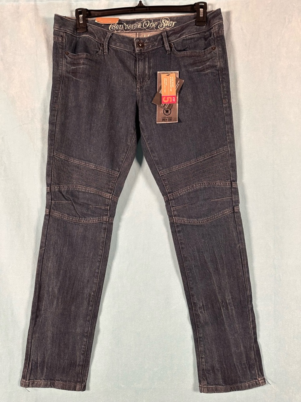 Converse Women's Skinny Jeans in Dark Denim Wash